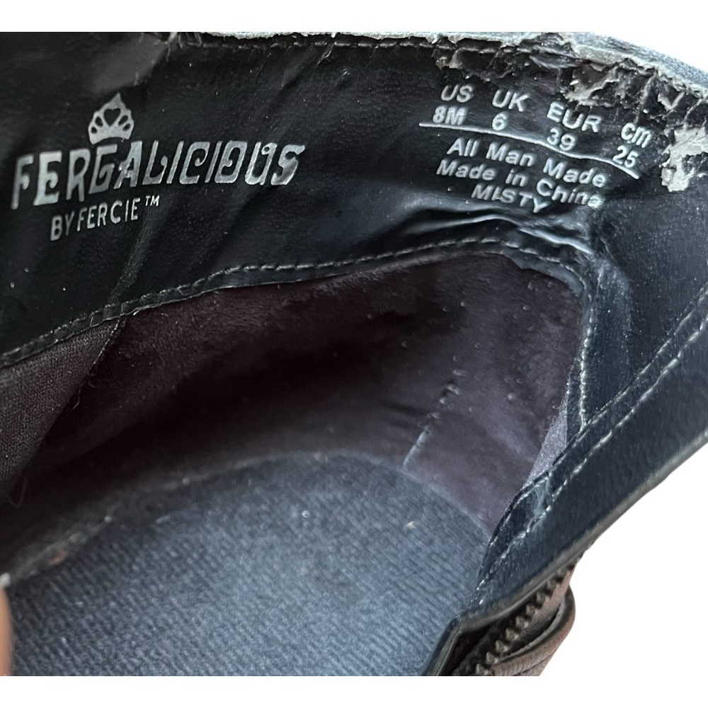 Elegant Fergalicious Sleek Black Ankle Booties - Picture 3 of 7